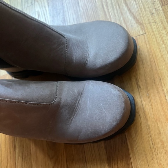 SOREL Joan of Arctic III Waterproof Wedge Chelsea Boot Size 9.5 Taupe - Picture 4 of 5